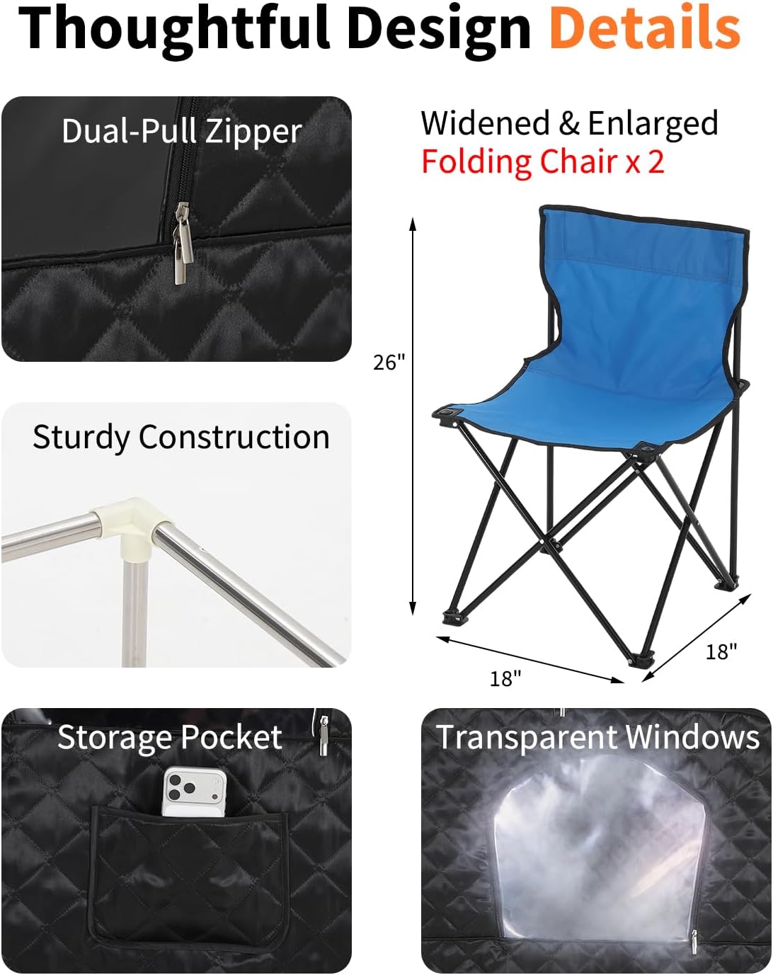 HeatMode™️ Luxury Portable Sauna
